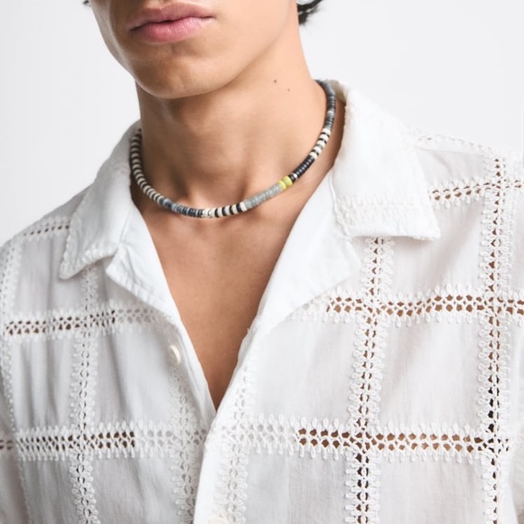 Zara crochet patch shirt - Picture 6 of 10